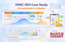 HVAC SEO case study showing seasonal search demand strategy and local SEO growth